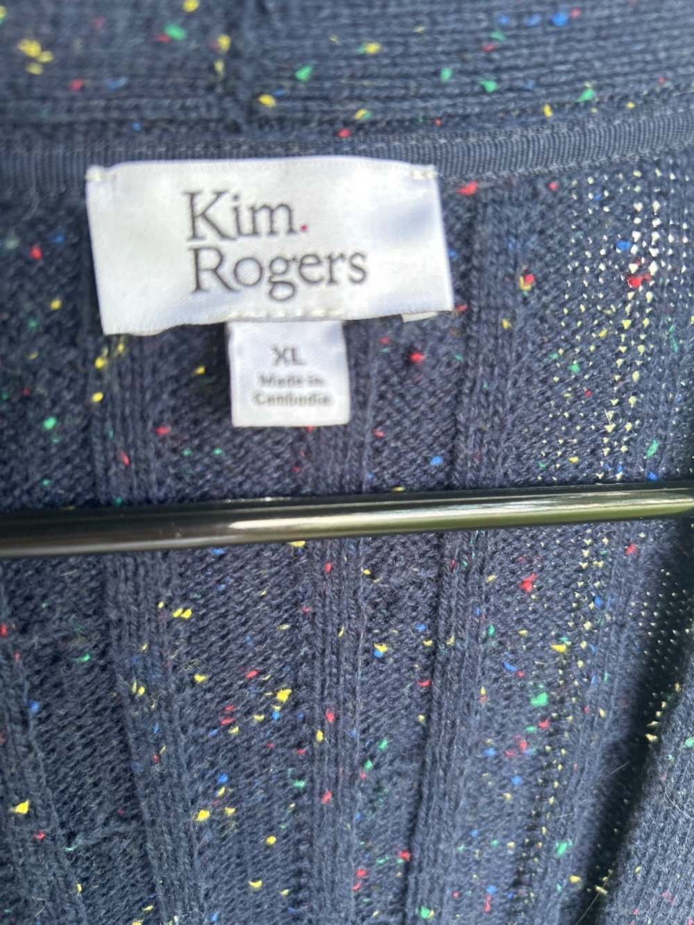Cable knit duster Kim Rogers XL - Picture 2 of 3